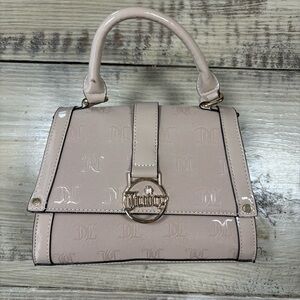 Juicy Couture Mini Top Handle Bag Blush Pink Logo Canvas Crossbody